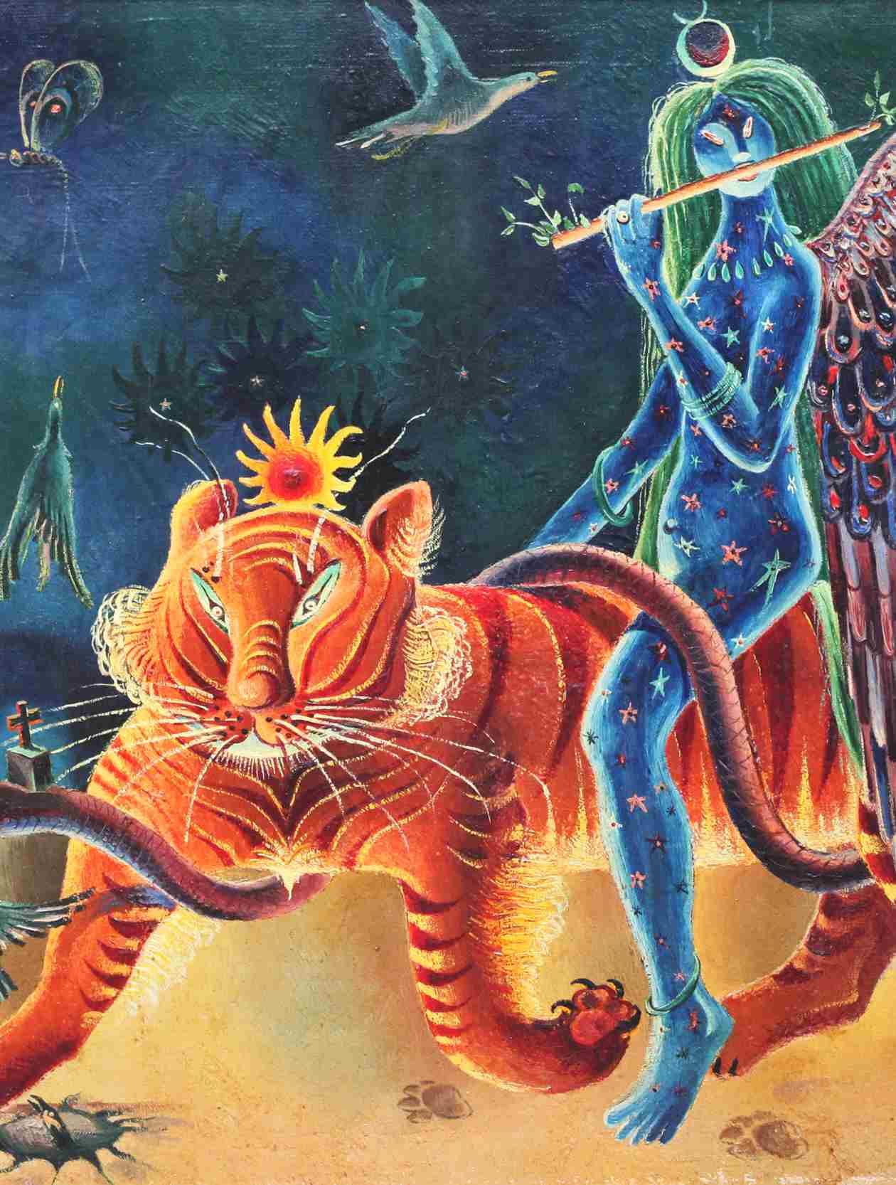 Het filosofische bos (detail), door Louis Cattiaux Het filosofische bos (detail), door Louis Cattiaux